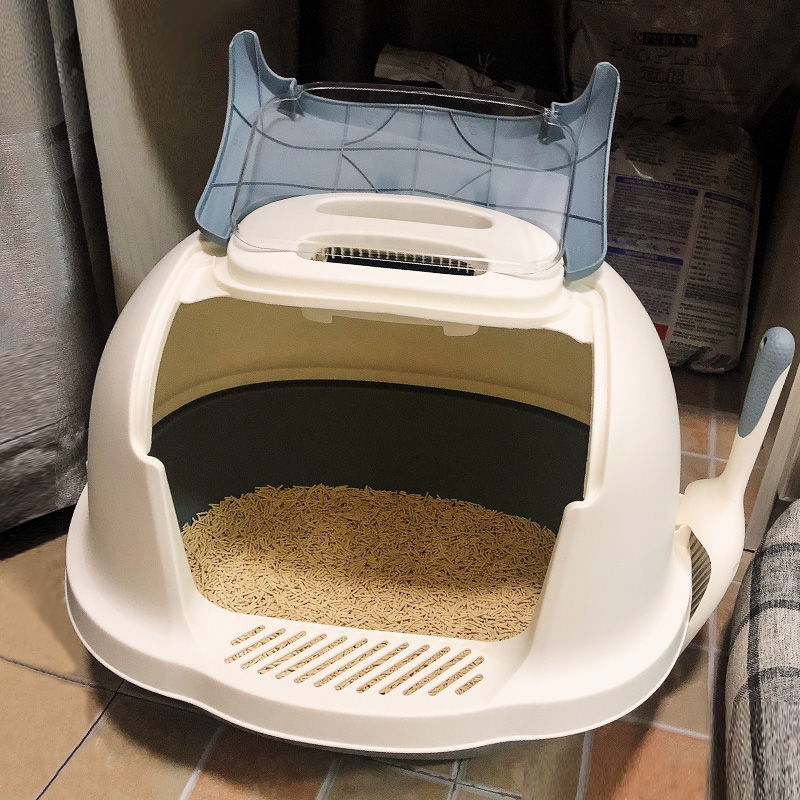 Litter Box Fully Enclosed Cat Toilet Extra Large Splash-Proof Deodorant Deodorant Sand Tray Cat Litter Box Cat Supplies/Cat Litter Box