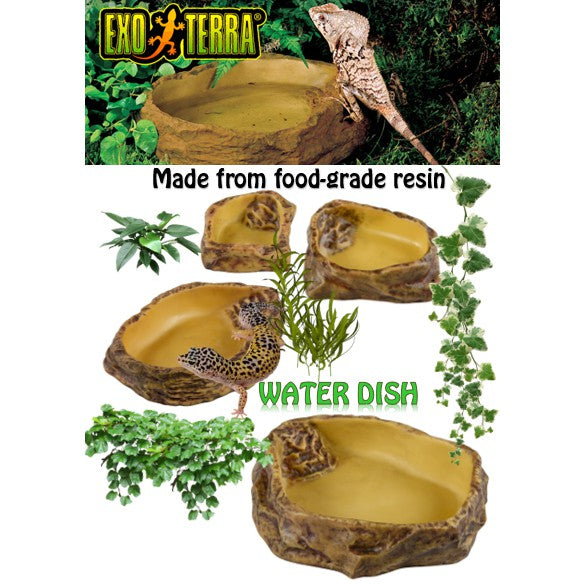 EXO TERRA WATER DISH -SMALL TO XL (PT2801) (PT2802) (PT2803) (PT2804)