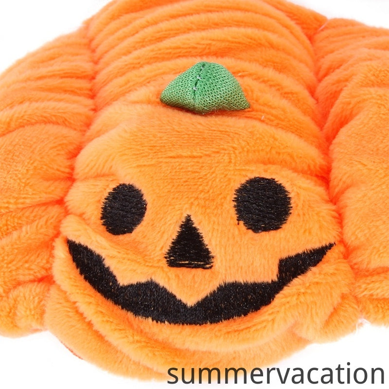 Holloween Pumpkin Costume Pet Cap Soft and Cute Cat Headgear Cat Headdress Dog Disguise Cute Funny Pet Hat