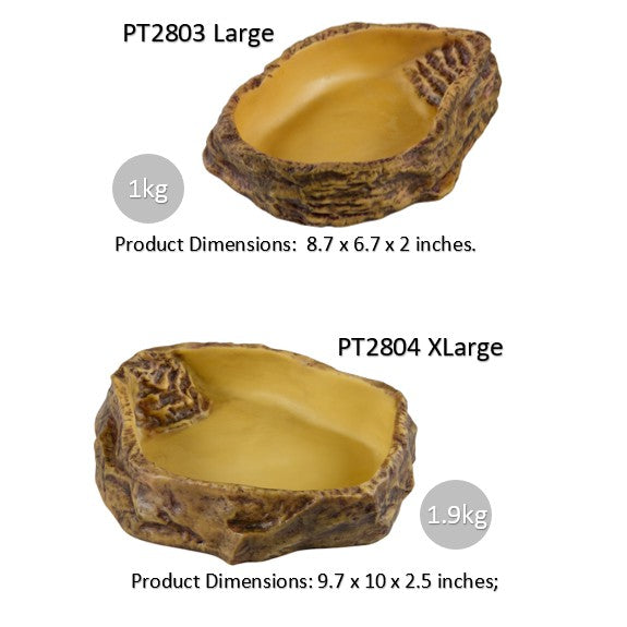 EXO TERRA WATER DISH -SMALL TO XL (PT2801) (PT2802) (PT2803) (PT2804)