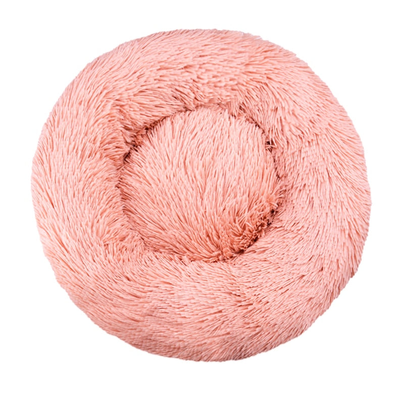 Pet Dog Bed Comfortable Donut Round Dog Kennel Ultra Soft Washable Dog and Cat Cushion Bed Winter Warm Doghouse Dropshipping