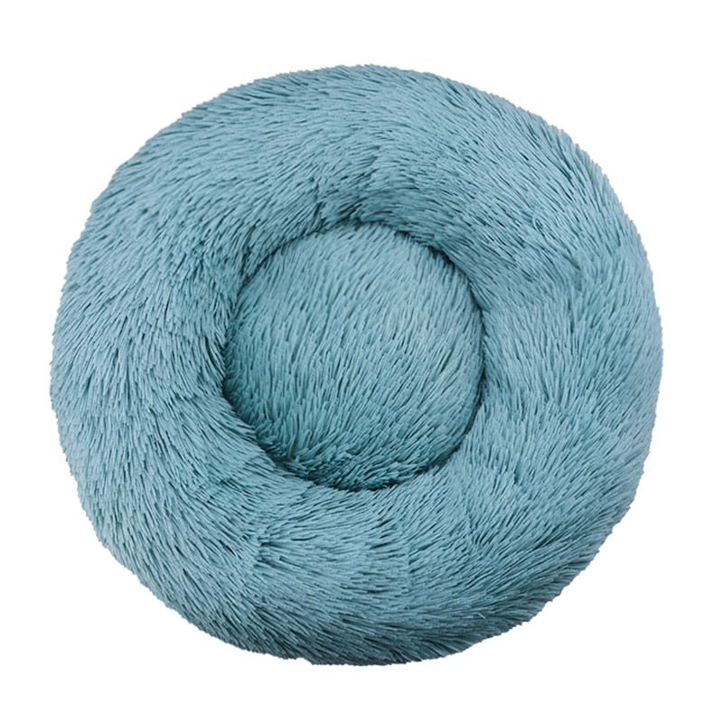 Pet Dog Bed Comfortable Donut Round Dog Kennel Ultra Soft Washable Dog and Cat Cushion Bed Winter Warm Doghouse Dropshipping