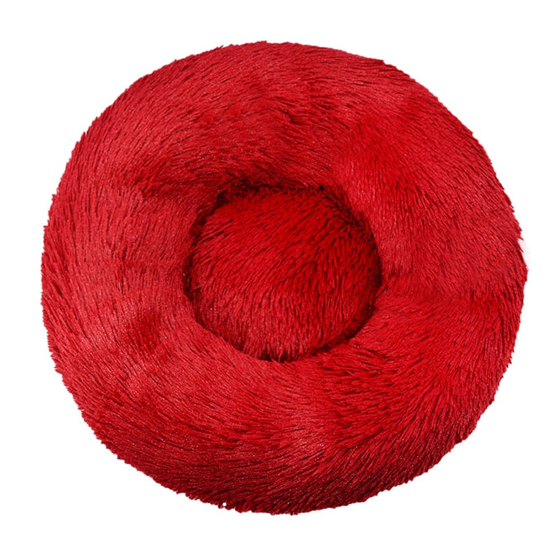 Pet Dog Bed Comfortable Donut Round Dog Kennel Ultra Soft Washable Dog and Cat Cushion Bed Winter Warm Doghouse Dropshipping