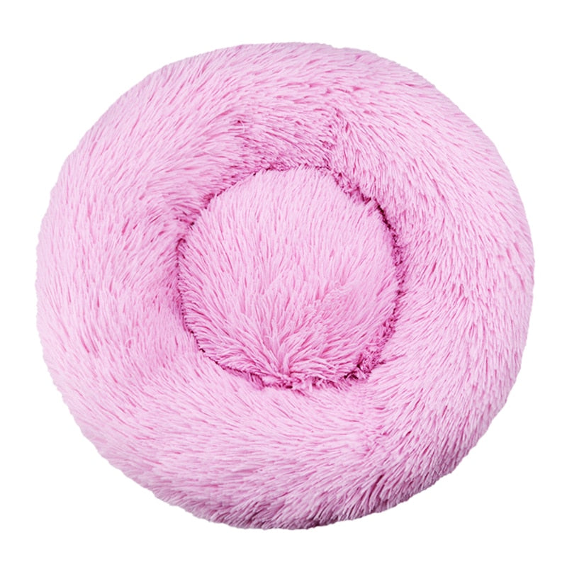 Pet Dog Bed Comfortable Donut Round Dog Kennel Ultra Soft Washable Dog and Cat Cushion Bed Winter Warm Doghouse Dropshipping