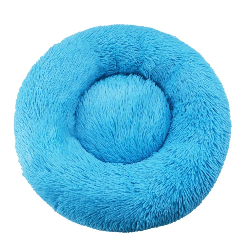 Pet Dog Bed Comfortable Donut Round Dog Kennel Ultra Soft Washable Dog and Cat Cushion Bed Winter Warm Doghouse Dropshipping