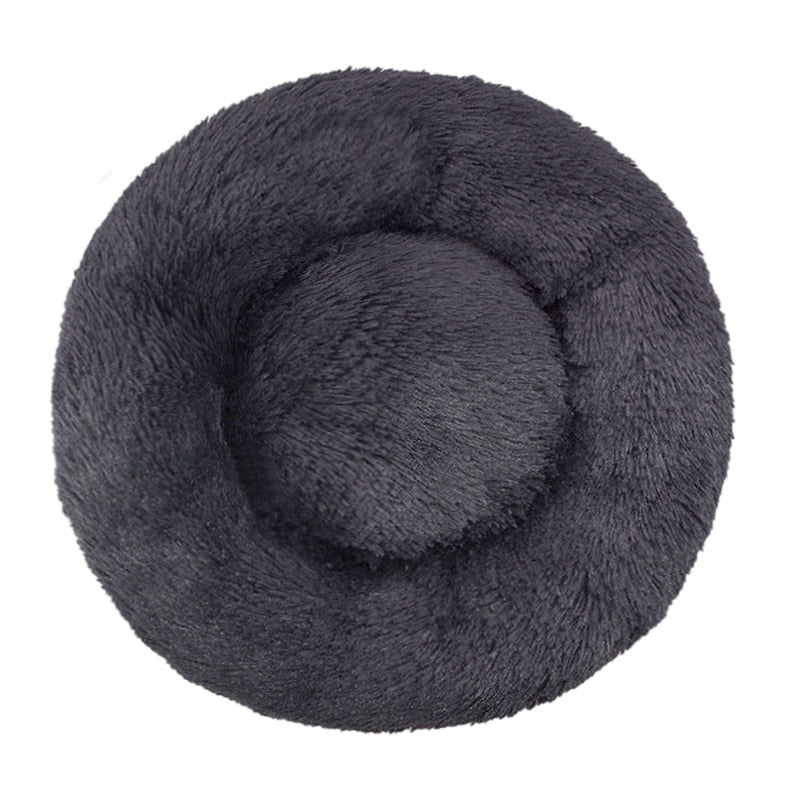 Pet Dog Bed Comfortable Donut Round Dog Kennel Ultra Soft Washable Dog and Cat Cushion Bed Winter Warm Doghouse Dropshipping