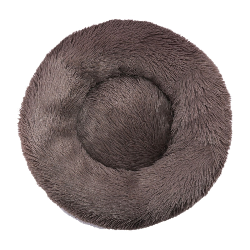 Pet Dog Bed Comfortable Donut Round Dog Kennel Ultra Soft Washable Dog and Cat Cushion Bed Winter Warm Doghouse Dropshipping