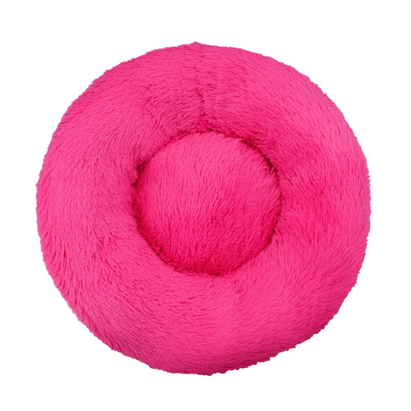 Pet Dog Bed Comfortable Donut Round Dog Kennel Ultra Soft Washable Dog and Cat Cushion Bed Winter Warm Doghouse Dropshipping