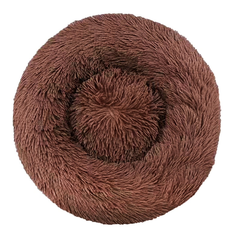 Pet Dog Bed Comfortable Donut Round Dog Kennel Ultra Soft Washable Dog and Cat Cushion Bed Winter Warm Doghouse Dropshipping
