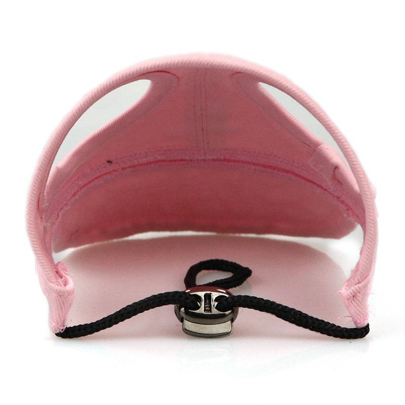 Pet Outdoor Hat Solid Colors Oxford Cloth Baseball Cap Designed Hole for Ears