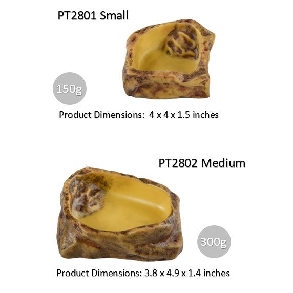 EXO TERRA WATER DISH -SMALL TO XL (PT2801) (PT2802) (PT2803) (PT2804)