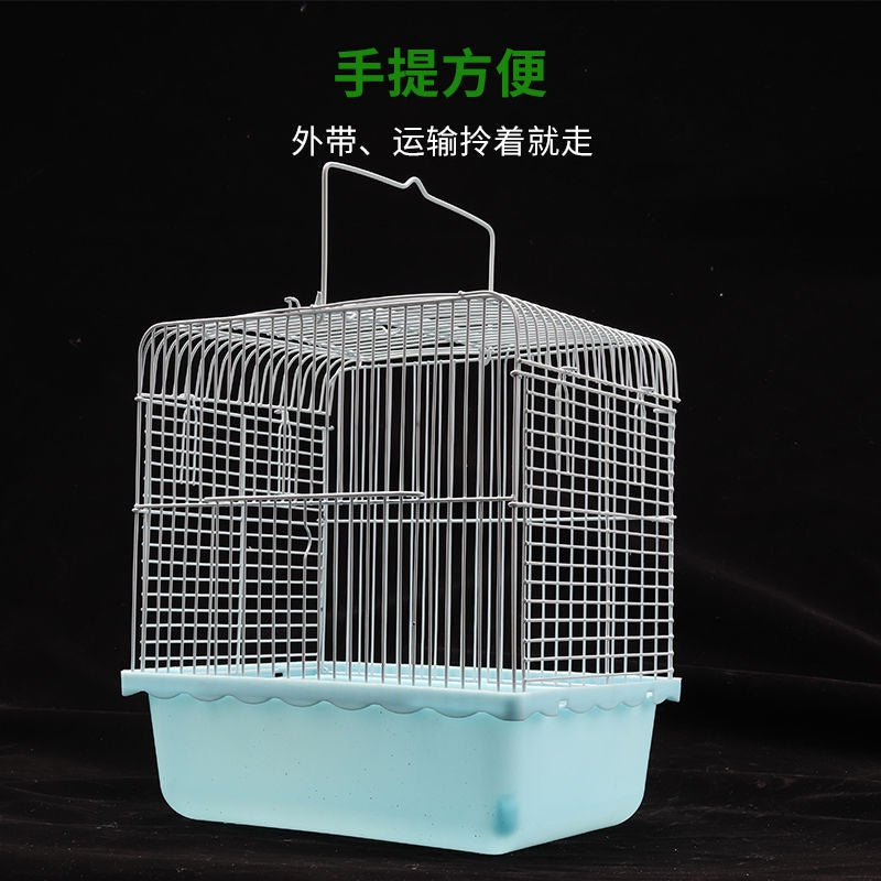 Budgerigar Peony Xuanfeng Minipet Light and Portable Outer Take-out Transport Portable Cage Suitcase out Delivery Cage/Parrot Outing Cage Bird cage UFO Small Breeding Young Portable Box