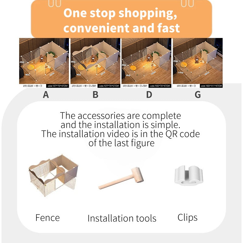 Pet Fence Kennel Baffle Cat Dog Fence Indoor Rabbit Guinea Pig Hedgehog Cage Pet Fence Pet Fence Dog playpen