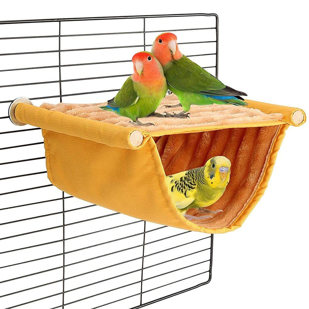 MXMUSTY1 Sleeping Bed Lovebird Chinchilla Winter Warm Plush Cage Perch Hamster House Parrot Tent