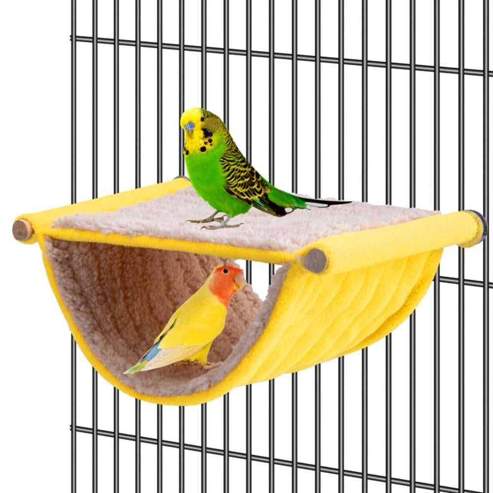 MXMUSTY1 Sleeping Bed Lovebird Chinchilla Winter Warm Plush Cage Perch Hamster House Parrot Tent