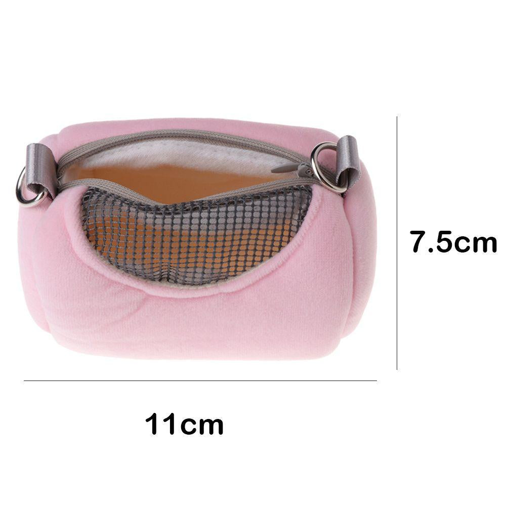 [READY STOCK] Hamster Carrier Bag Portable Breathable Hedgehog Mesh With Straps Small Pet Carrier Bag