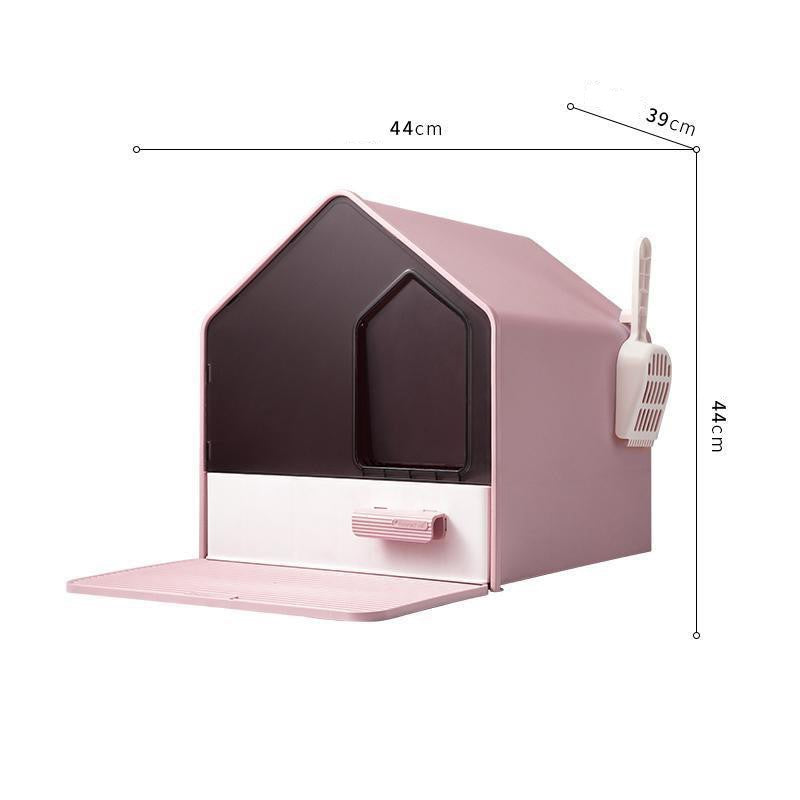 Byto Cat Litter Box Fully Enclosed Litter Box Large Space Odor-proof Cat Toilet Drawer Type Cat Supplies