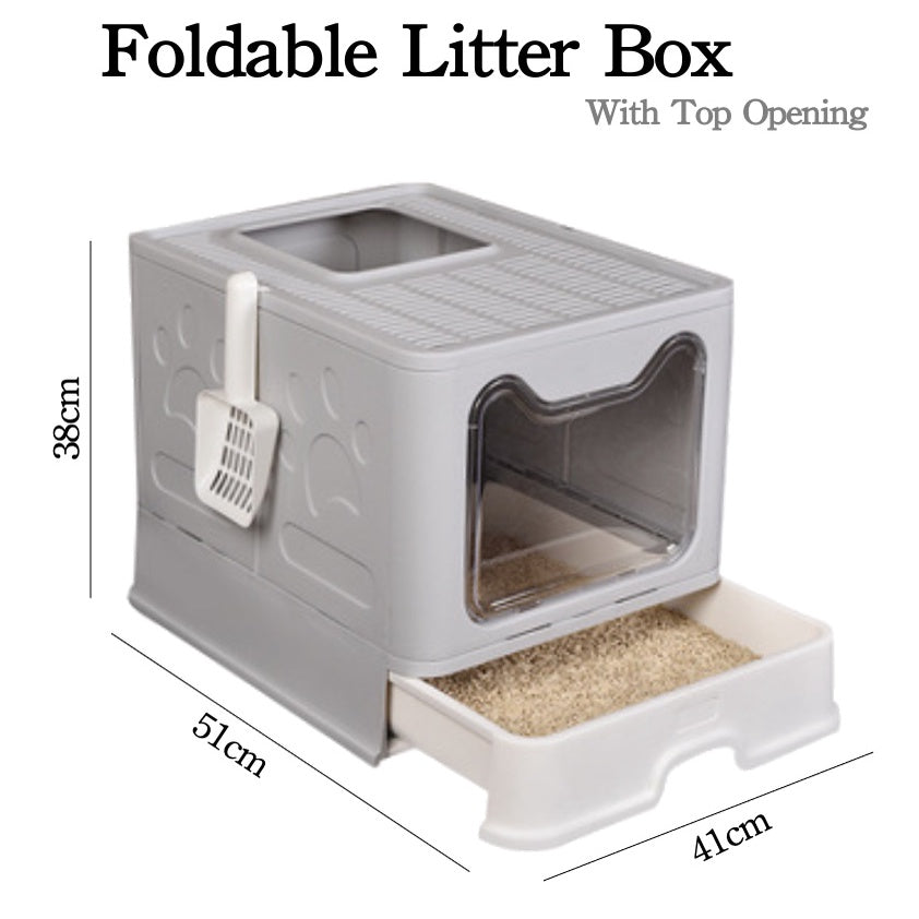 ⭐ FOLDABLE CAT LITTER BOX ⭐ litter box cat litter box cat litter box extra large big litter box cat toilet tofu litter