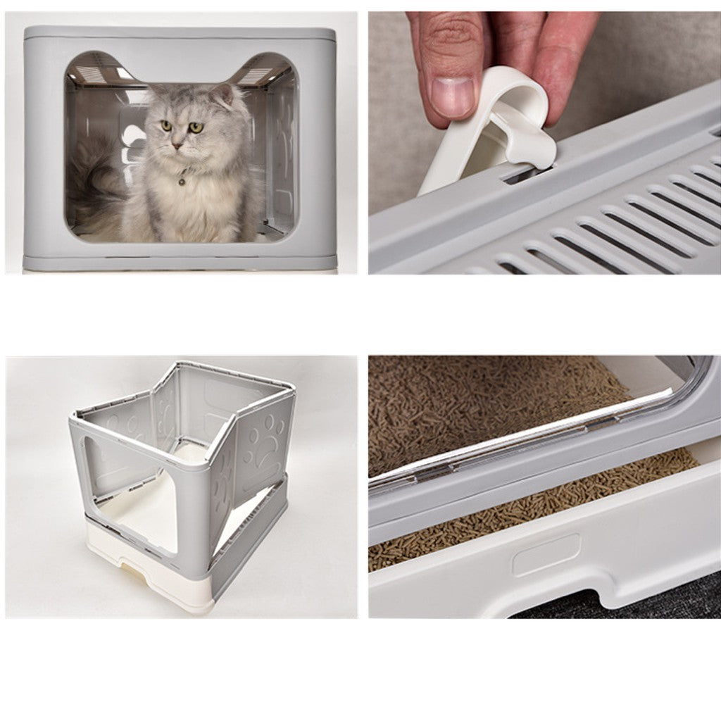 ⭐ FOLDABLE CAT LITTER BOX ⭐ litter box cat litter box cat litter box extra large big litter box cat toilet tofu litter