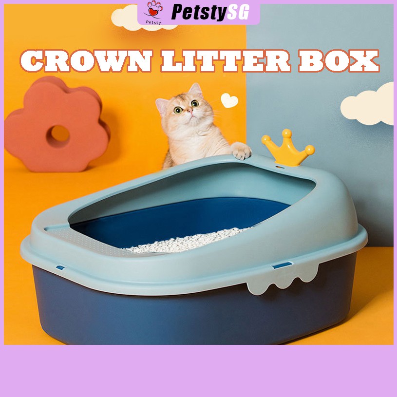 【PETSTY】Open Lid Cat Litter Box