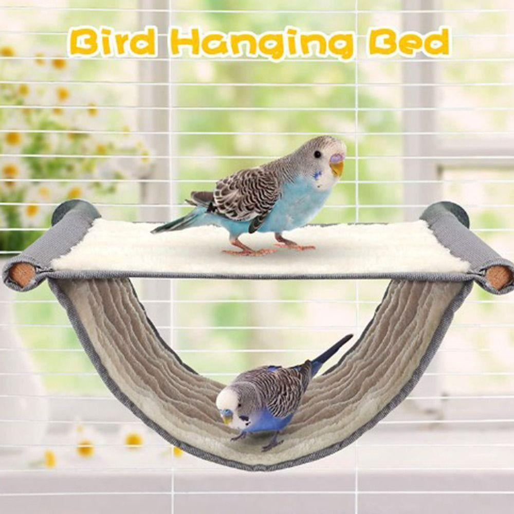 MXMUSTY1 Sleeping Bed Lovebird Chinchilla Winter Warm Plush Cage Perch Hamster House Parrot Tent