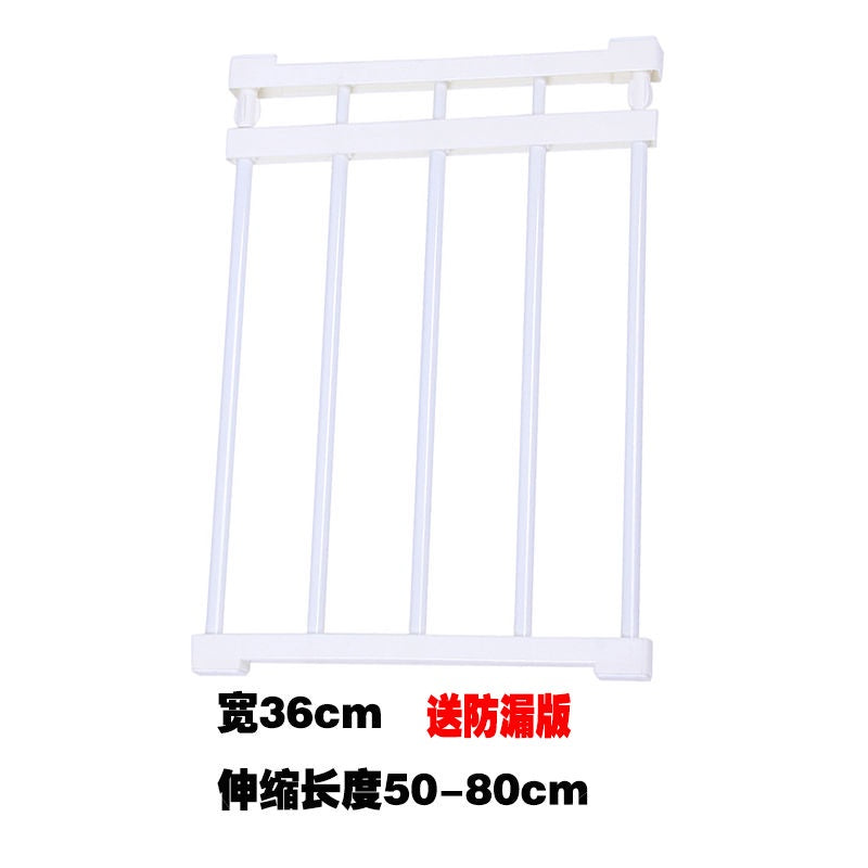 Pet Outdoor Cute Kitchen Fence Security Door Portable Wall Dog Iron Cage Gate Small Favorite / Heightened Retractable Dog Blocking Board Anti-Dogs and Cats Fence Balcony Isolation