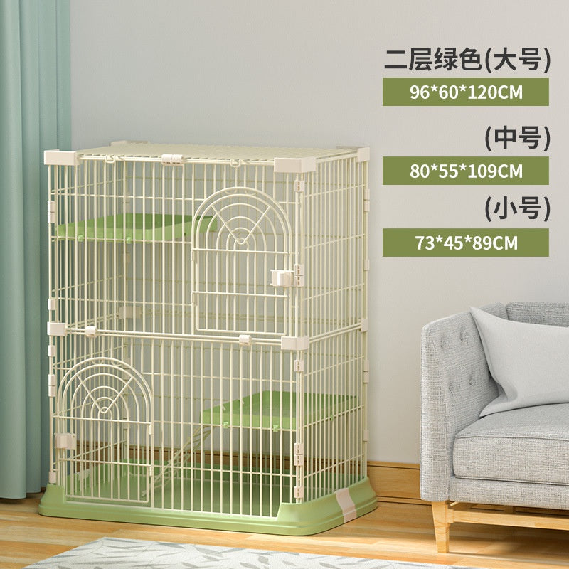 Cat Villa Cage Huge Space Domestic Cat House Multiple Indoor Three Storey Double Storey Cat Cage 021.sg