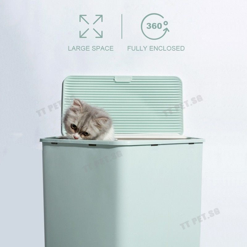 Byto Cat Litter Box Fully Enclosed Litter Box Large Space Odor-proof Cat Toilet Drawer Type Cat Supplies