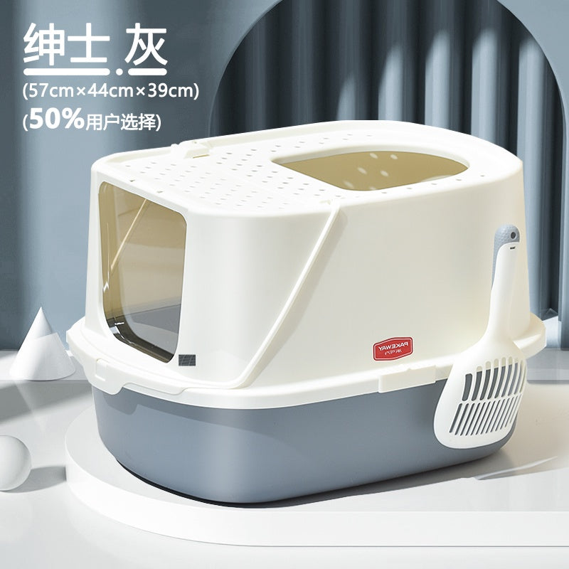 Byto Cat Litter Box Fully Enclosed Litter Box Large Space Odor-proof Cat Toilet Drawer Type Cat Supplies