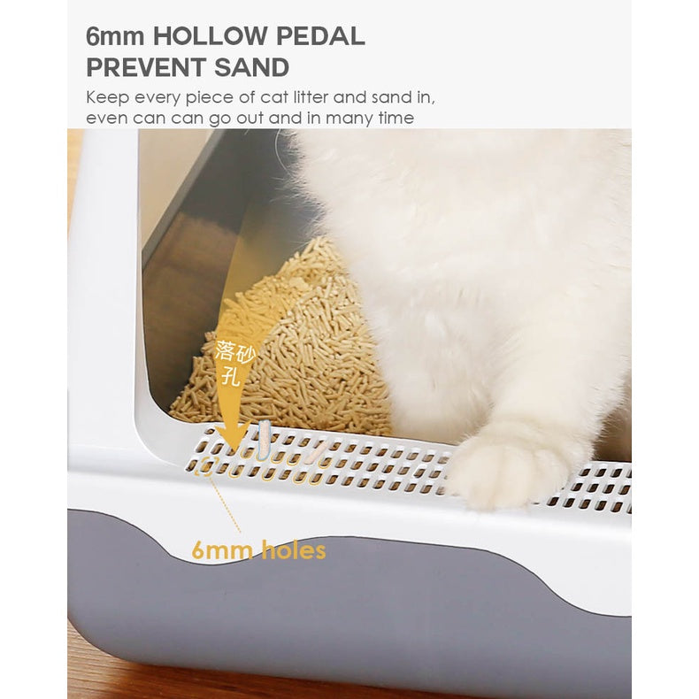 [ SG SELLER ] Cat Litter Box With Door/ Large capacity / Pet / Litter / Toilet / Sand box