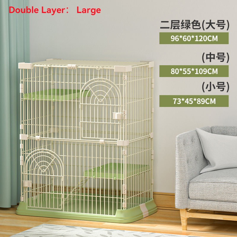 Cat Villa Cage Huge Space Domestic Cat House Multiple Indoor Three Storey Double Storey Cat Cage 021.sg