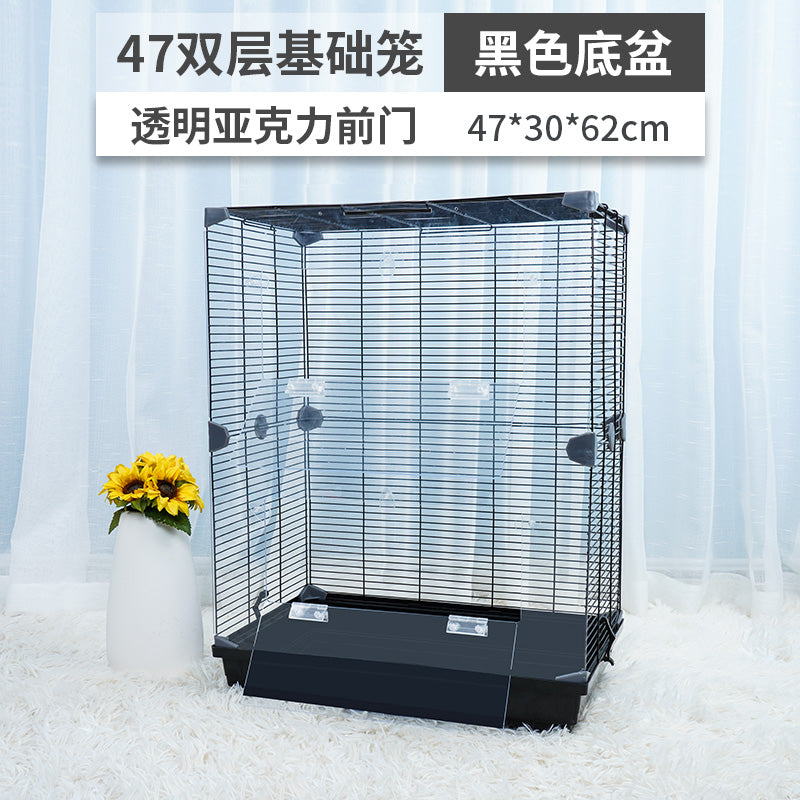 【In stock】Pet Shangtian hamster cage 47 basic cage Golden Bear super villa 60 acrylic hamster supplies set cage LUEZ