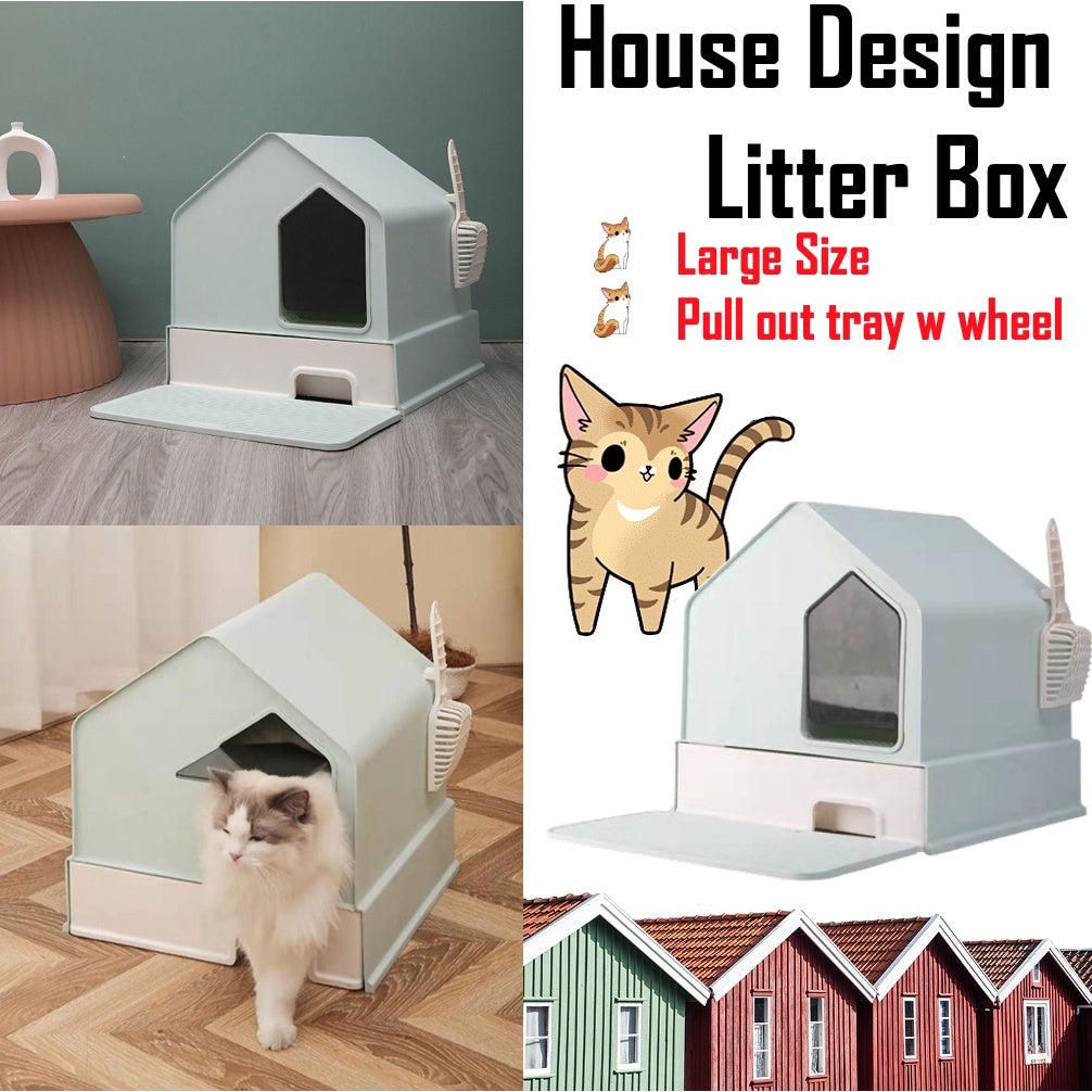 [LARGE LITTER BOX]litter box cat litter box cat litter box extra large big litter box cat toilet sand tofu little