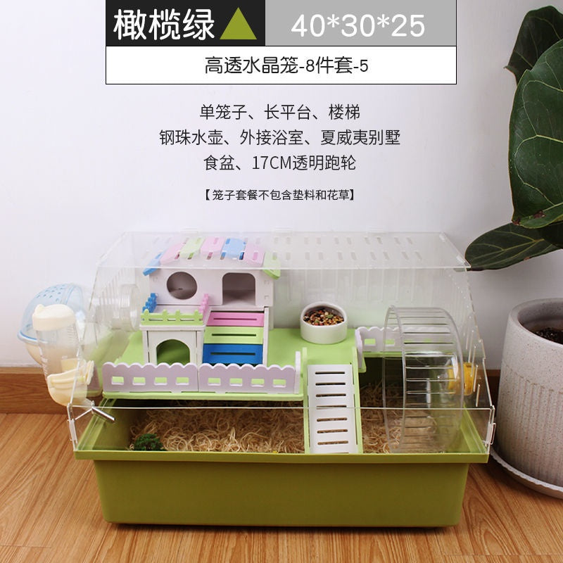 Really Cute Hamster Cage Acrylic Large Transparent With Accessories Set Dedicated Golden Silk Bear Cheap Large Acrylic Super Villa Supplies Breeding Box