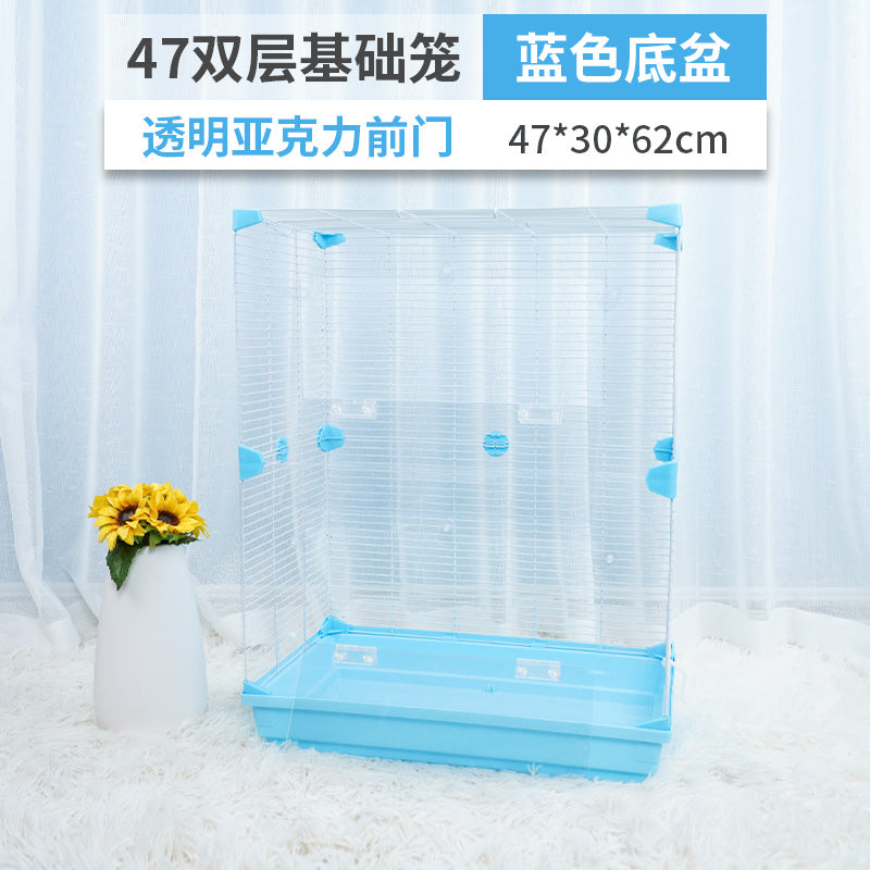 【In stock】Pet Shangtian hamster cage 47 basic cage Golden Bear super villa 60 acrylic hamster supplies set cage LUEZ