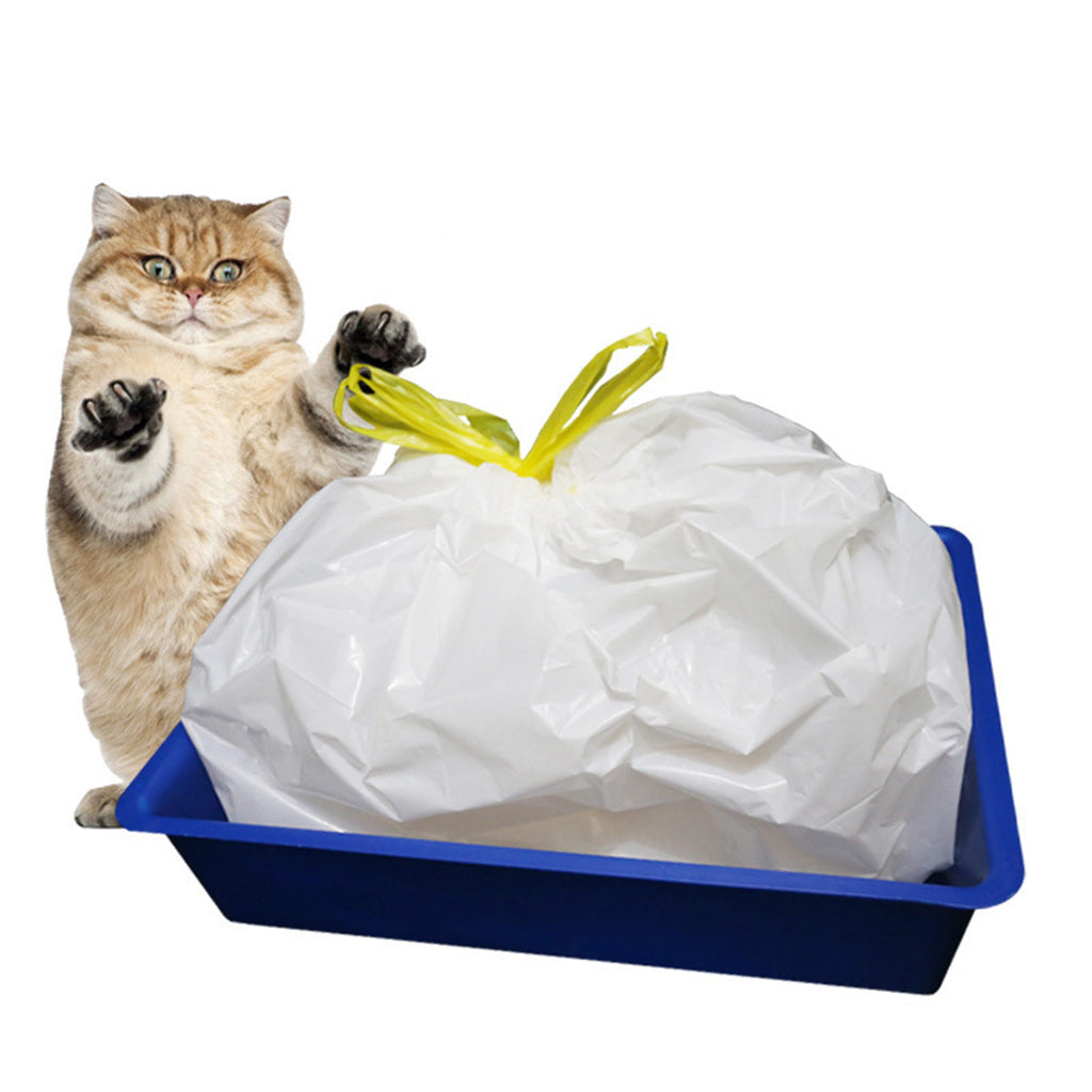 7 Pcs Litter Bag Essential Quick LDPE Pet Cat Litter Box Liners for Pet