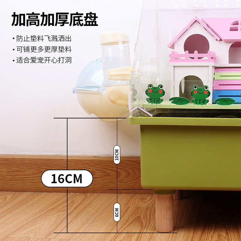 Really Cute Hamster Cage Acrylic Large Transparent With Accessories Set Dedicated Golden Silk Bear Cheap Large Acrylic Super Villa Supplies Breeding Box