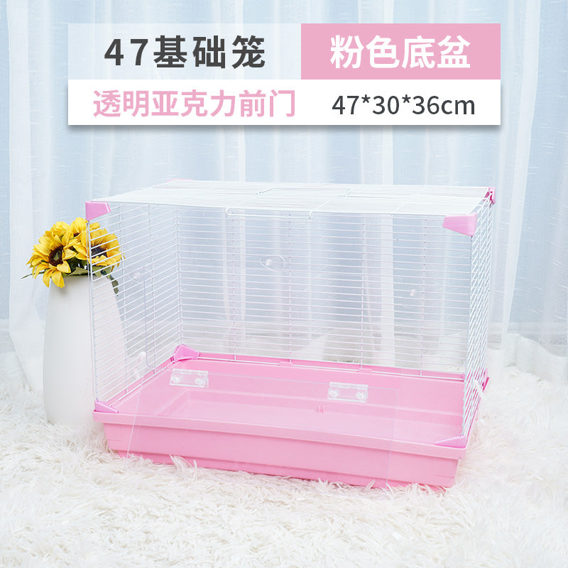 【In stock】Pet Shangtian hamster cage 47 basic cage Golden Bear super villa 60 acrylic hamster supplies set cage LUEZ