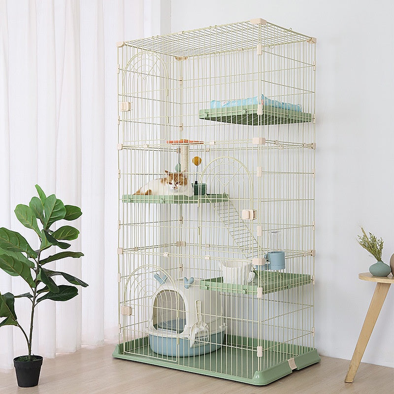 Cat Villa Cage Huge Space Domestic Cat House Multiple Indoor Three Storey Double Storey Cat Cage 021.sg