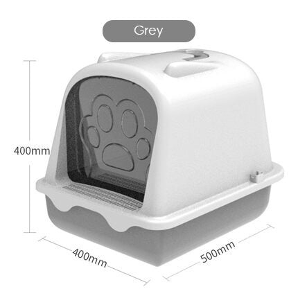 [ SG SELLER ] Cat Litter Box With Door/ Large capacity / Pet / Litter / Toilet / Sand box