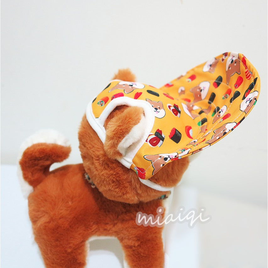 [Super Q Japanese Double-Layer Waterproof Shiba Inu Hat _ Small Size] Pet Sun Cat Dog