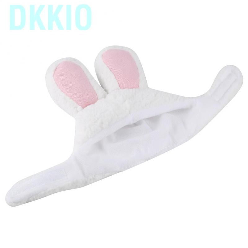 Dkkio Professional Rabbit Ear Hat Cute Pet Costume Cosplay Cat Cap Accessaries