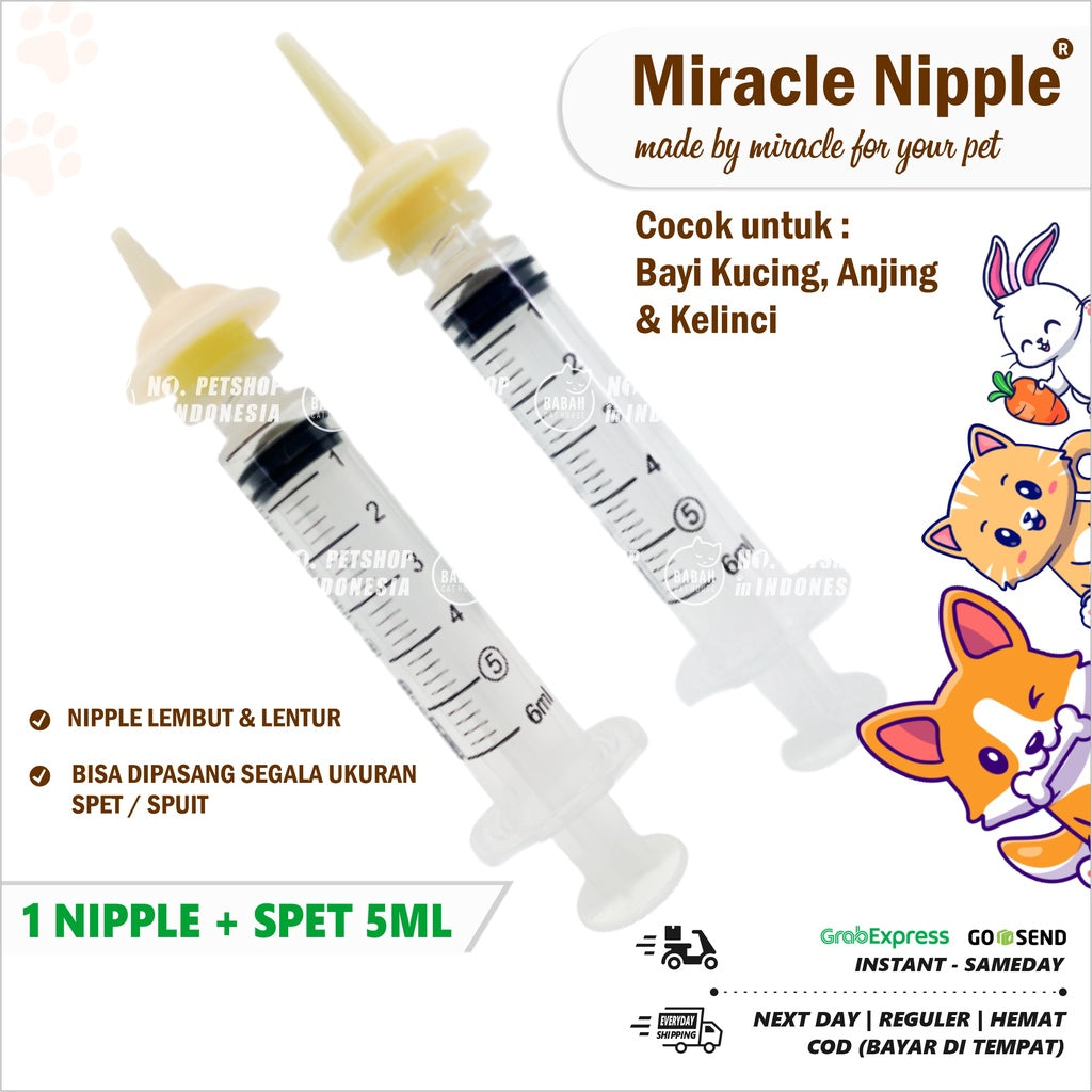 Miracle NIPPLE NIPPLE NIPPLE Spet Milk Pacifier Baby Small Cat Mini Niple NIPPLE For Kitten Rc Baby Cat Dog Newborn Dog Weasel Rabbit Safe Durable Feeding Spluit Sepetan Tip Pacifier Animal Pacifier