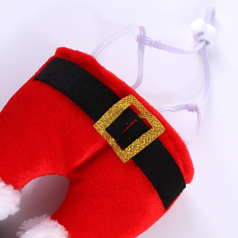 【Ready stock】Pet Christmas clown hat Dog cat Christmas ornaments pet headdress supplies