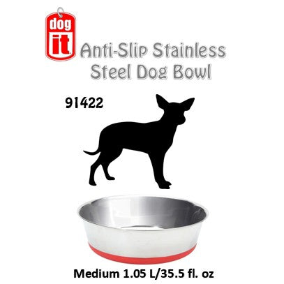 Dogit Non-Slipped Stainless Sreel Design Home Dish (91421) (91422) (91423) (91424) (91425)