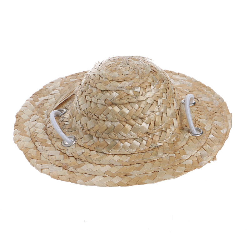 Hawaiian Style Pet Sombrero Hat Dog Cat Hat Small/Large Diameter 14cm 16cm