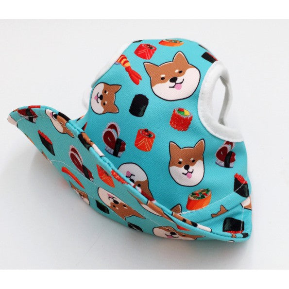 [Super Q Japanese Double-Layer Waterproof Shiba Inu Hat _ Small Size] Pet Sun Cat Dog