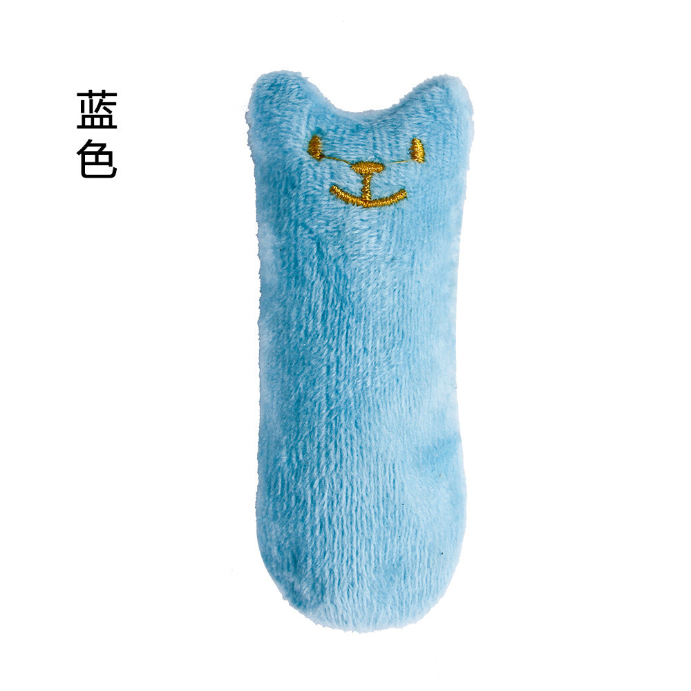 Factory spot grinding expression interactive Teddy toy resistance bite pet supplies cat mint plush toys