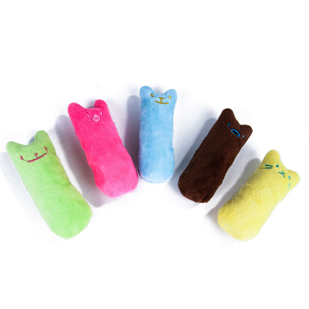 Factory spot grinding expression interactive Teddy toy resistance bite pet supplies cat mint plush toys