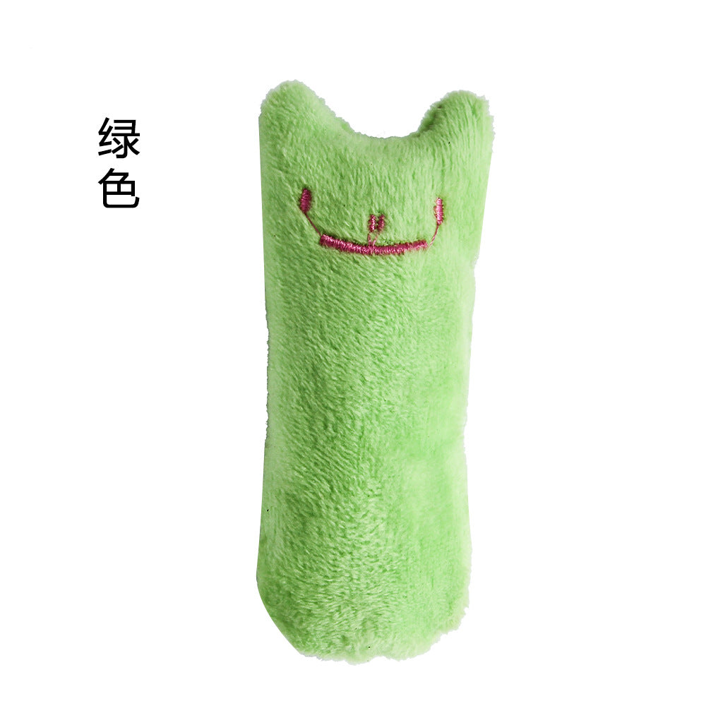 Factory spot grinding expression interactive Teddy toy resistance bite pet supplies cat mint plush toys